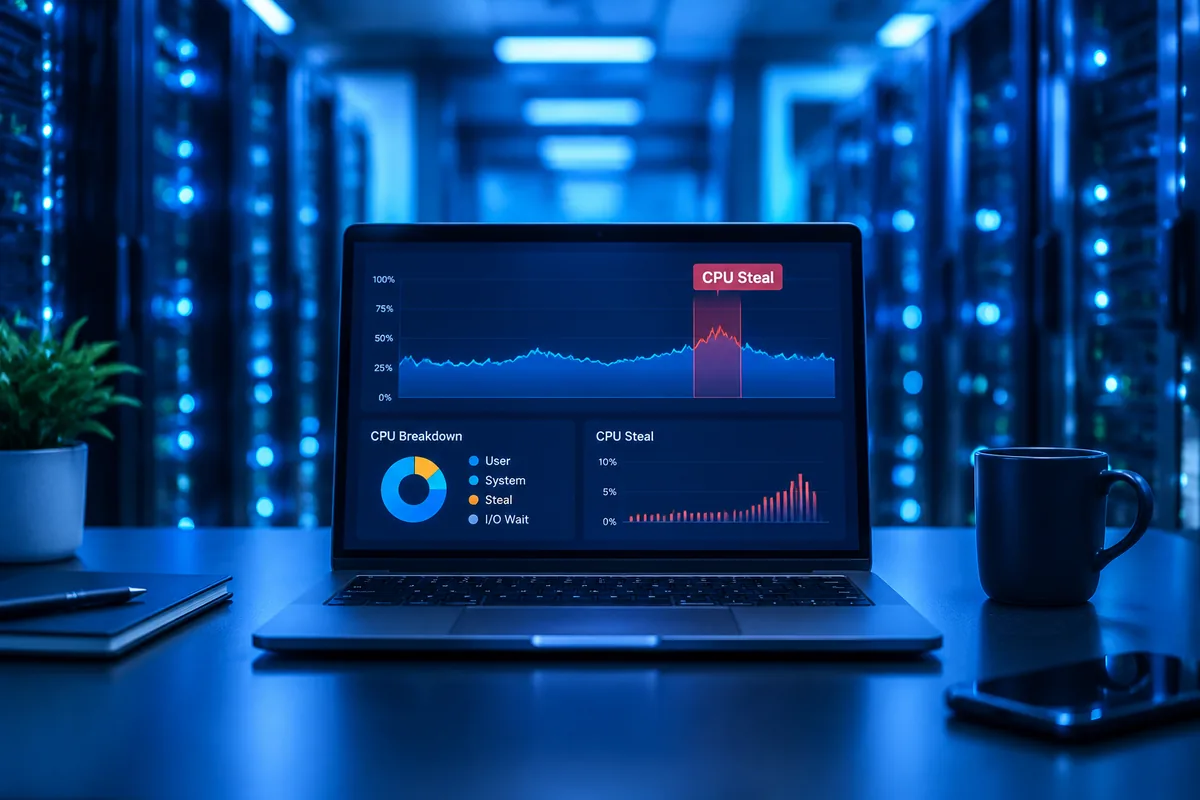 Ảnh minh họa: CPU steal trên VPS: cách đọc và xử lý đúng