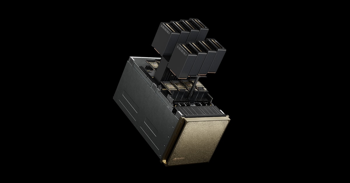 Hệ thống NVIDIA DGX B200 trong hình giới thiệu của hãng